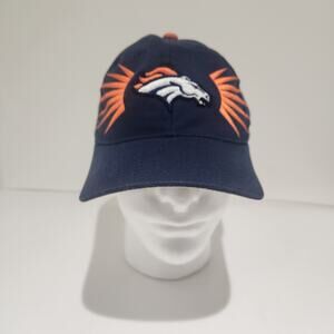 90's Starter NFL Pro Line Denver Broncos Hat Cap Football Blue Orange